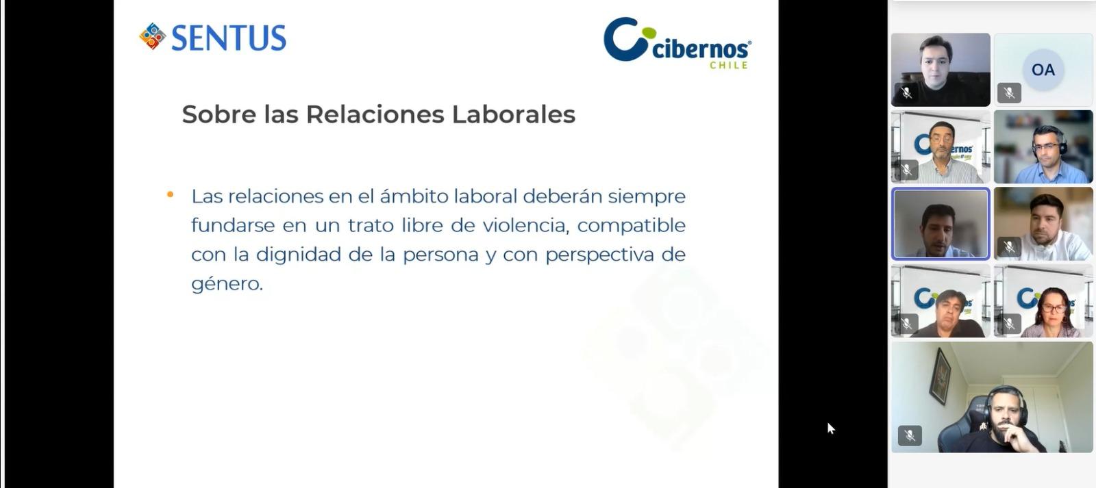 Sentus implementa Ley Karin en Cibernos