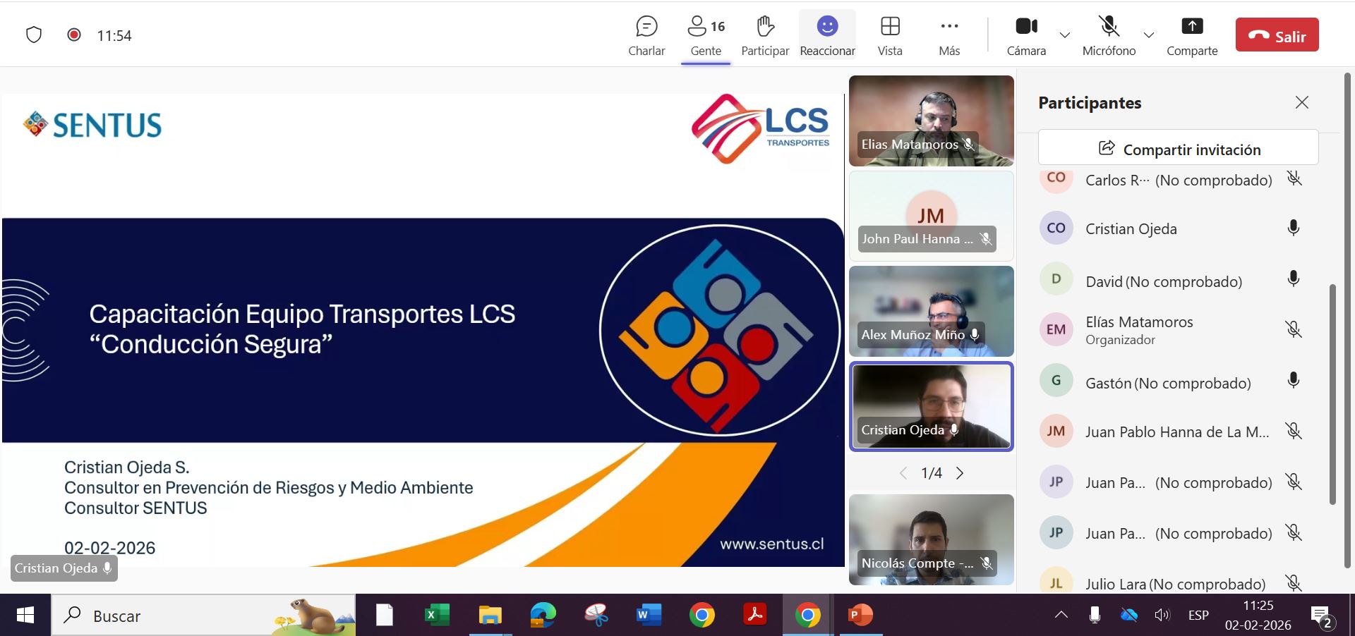 Sentus implementa el DS 44 en Transportes LCS fortaleciendo la seguridad y salud en el trabajo